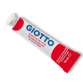 Tempera tubo 4 - 12ml - rosso scarlatto - giotto