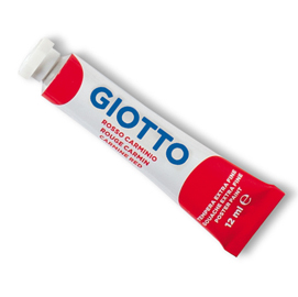 Tempera tubo 4 - 12ml - rosso carminio - giotto
