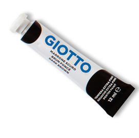 Tempera tubo 4 - 12ml - marrone - giotto