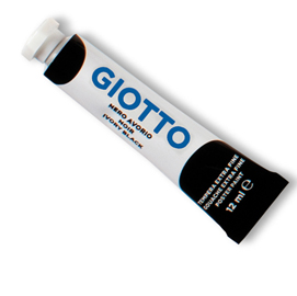 Tempera tubo 4 - 12ml - nero - giotto
