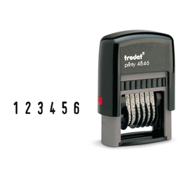 Timbro printy eco 4846 numeratore - 6 cifre - 4 mm - autoinchiostrante - trodat®