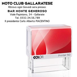 Timbro printer 50 - autoinchiostrante - 30x69 mm - 7 righe - colop