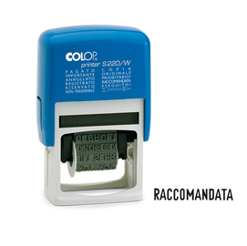 Timbro printer s220/w polinomio - 12 diciture - 4 mm - autoinchiostrante - colop®