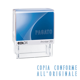 Timbro printer 20/l g7 - copia conforme - autoinchiostrante - 14x38 mm - colop®