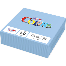 Tovaglioli - 33x33 cm - 2 veli - azzurro - dopla - conf. 50 pezzi