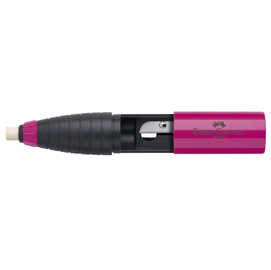 Temperamatite twist combi con gomma con contenitore - 1 foro- faber castell