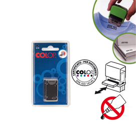 Tampone di ricambio per timbro mine - nero - colop - conf. 2 pezzi