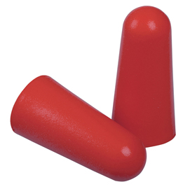 Tappi auricolari monouso - diametro 12 mm - snr 37 db - rosso - deltaplus - dispenser da 200 paia