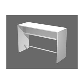 Tavolo alto ristoro - 160x70x105 cm - bianco - artexport