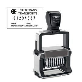 Timbro professional 4.0 55510/pl numeratore - 10 colonne 5 mm - autoinchiostrante - trodat®