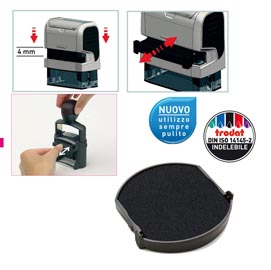 Tampone di ricambio 6/4630 - nero - trodat - conf. 3 pezzi