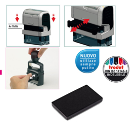 Tampone di ricambio 6/4931 - nero - trodat - conf. 3 pezzi