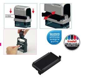 Tampone di ricambio 6/4911 - nero - trodat - conf. 3 pezzi