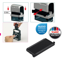 Tampone di ricambio 6/9411 - nero - trodat - conf. 3 pezzi