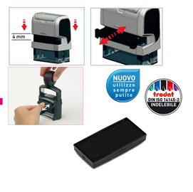 Tampone di ricambio 6/4913 - nero - trodat - conf. 3 pezzi