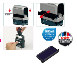 Tampone di ricambio 6/4915 - blu - trodat - conf. 3 pezzi