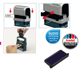 Tampone di ricambio 6/4913 - blu - trodat - conf. Da 3 pezzi