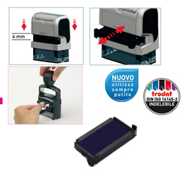 Tampone di ricambio 6/4911 - blu - trodat - conf. 3 pezzi