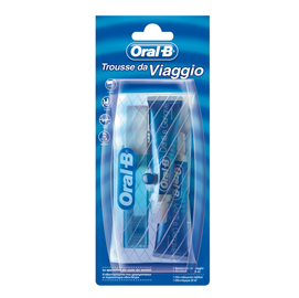 Trousse da viaggio - oral b - spazzolino + 2 dentifrici da 15 ml