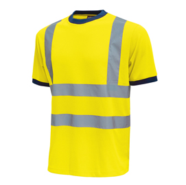 T-shirt alta visibilità mist - taglia xl - giallo fluo - u-power - conf. 3 pezzi