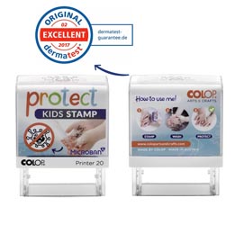 Timbro printer 20 g7 protect kids - autoinchiostrante - 14 x 38 mm - colop