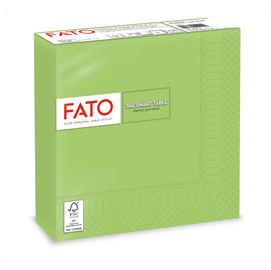 Tovaglioli di carta - 33x33 cm - 2 veli - verde mela - fato - conf. 50 pezzi