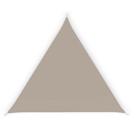 Tenda a vela triangolare ombreggiante - 5 x 5 x 5 mt - tortora - garden friend