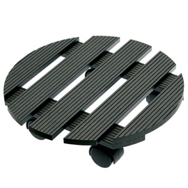 Trolley portavaso in wpc idrorepellente - Ø 30 cm - verdemax