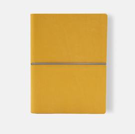 Taccuino evo ciak - 9 x 13 cm - fogli bianchi - copertina giallo - in tempo