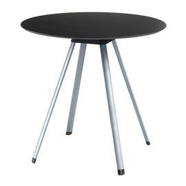 Tavolo bar basso tapas taptb - rotondo - nero - unisit