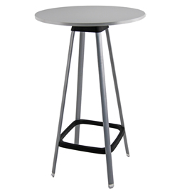 Tavolo bar alto tapas tapta - rotondo - grigio - unisit