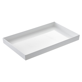 Vassoio venezia - 53 x 16,2 x 6 cm - melamina - bianco - leone