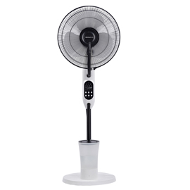 Ventilatore mistic fan - da terra - con nebulizatore - serbatoio 2,8 l - 80 w - diametro 40 cm - 43 x 40 x 125 cm - melchioni
