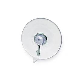 Ventose - diametro 4 cm - gancio in metallo - trasparente - lebez - conf. 144 pezzi