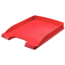 Vaschetta portacorrispondenza leitz plus slim - 25,5x36x3,7 cm - rosso - leitz