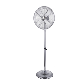 Ventilatore cromo da terra - pala diametro 45 cm - 60 w - metallo cromato - cfg