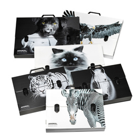 Valigetta polionda animal friends - 28 x 38 cm - dorso 5 cm - fantasie assortite - ri.plast