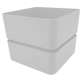 Vaso veleta - 0,75 l - bianco neve - teraplast