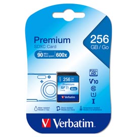 Vertbatim - scheda sdhc premium sdxc class 10/uhs-1 - 44026 - 256gb