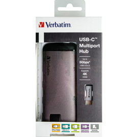 Verbatim - usb-c adattatore usb 3.1 g1/ usb 3.0 x 3 / hdmi / sdhc / micro sdhc / r - 49142
