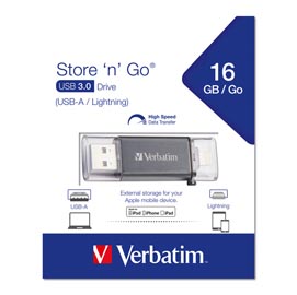 Verbatim - usb 3.0 superspeed store'n'go lightining drive - 49304 - 16gb