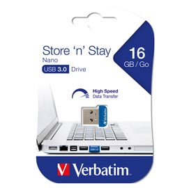 Verbatim - usb 3.0 store 'n'stay nano - 98709 - 16gb