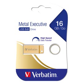Verbatim - usb 3.0 metal executive drive - oro - 99104 - 16gb