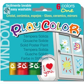 Window colors - 10gr - colori per vetro - instant - astuccio 6 colori brillanti