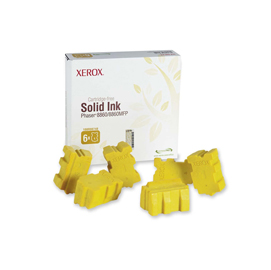 Xerox - conf. 6 stick genuine solid ink - giallo - 108r00748 - 14.000 pag