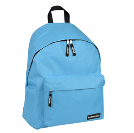 Zaino scuola basic - 30 x 40 x 15 cm - azzurro - lebez