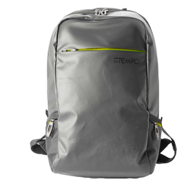 Zaino backpack blackout - 28 x 46 x 22 cm - grigio/giallo - intempo