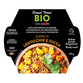 Zuppa lenticchie e zucca - 300 gr - cereal terra
